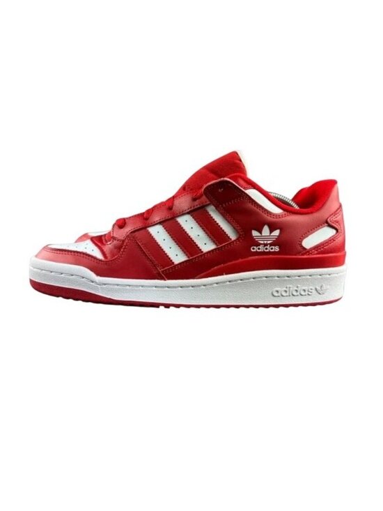 Adidas Men\'s Forum Low CL Scarlet Red White Shoes HQ1495 Size 10.5 main image 4